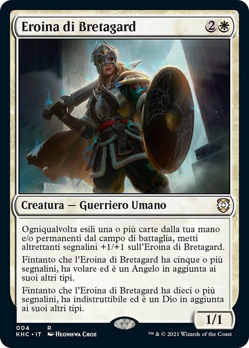 Heldin von Bretagard (Hero of Bretagard) - Kaldheim Commander (#4) - Illustrated by Heonhwa - Magic: The Gathering Card