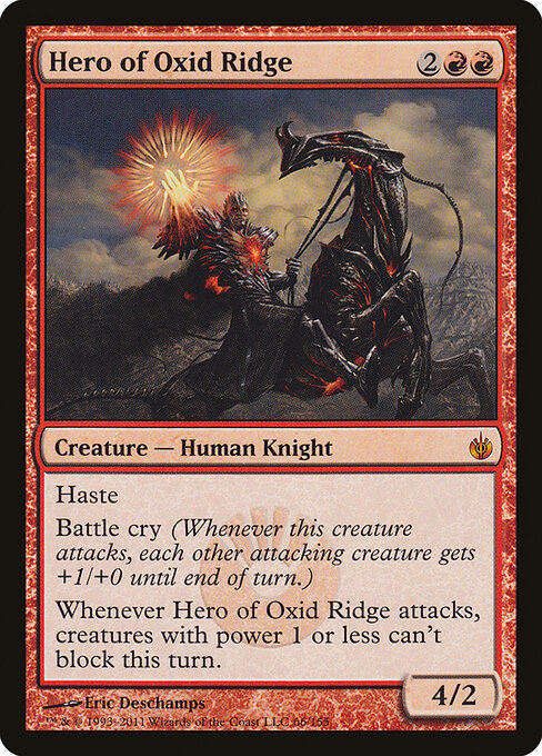Hero of Oxid Ridge - Mirrodin Besieged Magic card