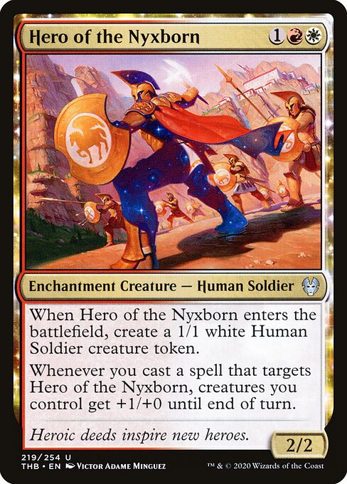 Hero of the Nyxborn - Theros Beyond Death Magic card