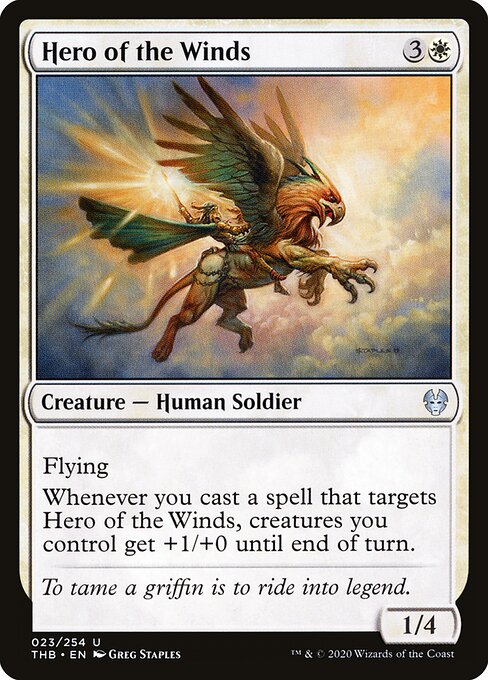 Hero of the Winds - Theros Beyond Death Magic card