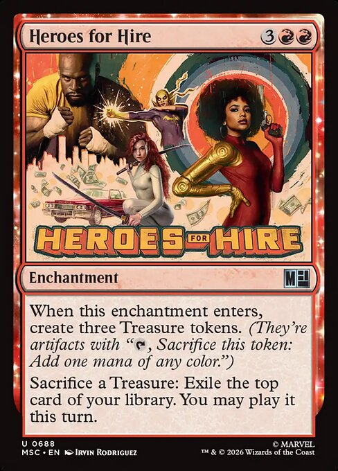 Heroes for Hire - Marvel Super Heroes Commander Magic card