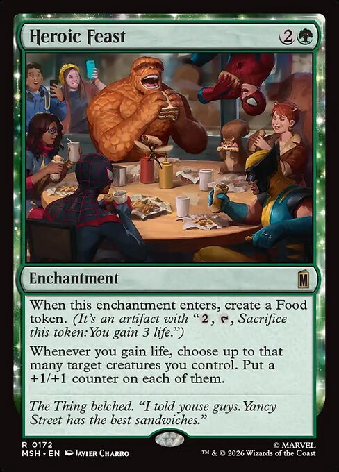 Heroic Feast - Marvel Super Heroes Magic card