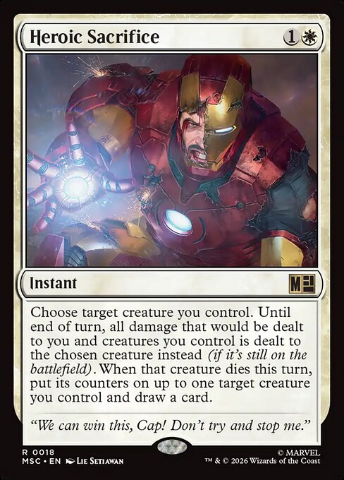 Heroic Sacrifice - Marvel Super Heroes Commander Magic card