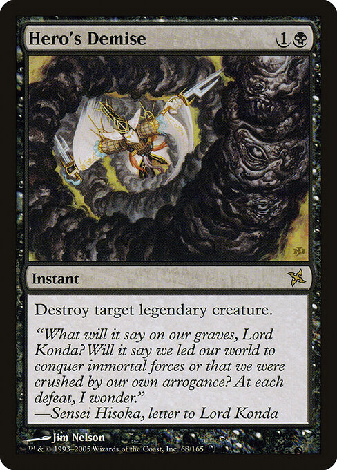 Hero's Demise - Betrayers of Kamigawa Magic card