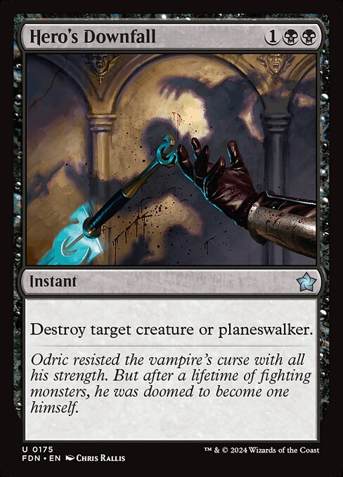 Hero's Downfall - Foundations Magic card