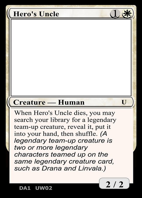 Hero's Uncle - Unknown Event (#UW02b) - Magic: The Gathering Card