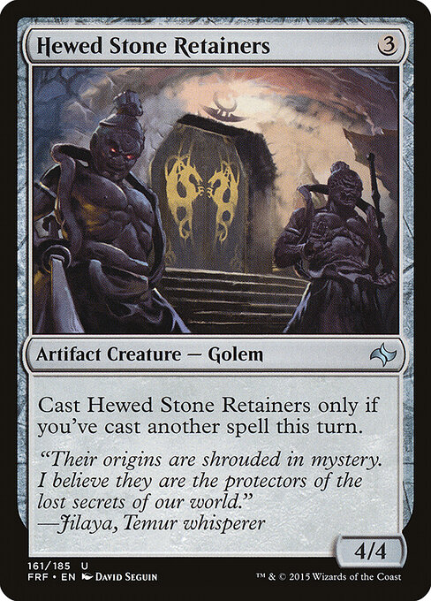 Hewed Stone Retainers - Fate Reforged Magic card