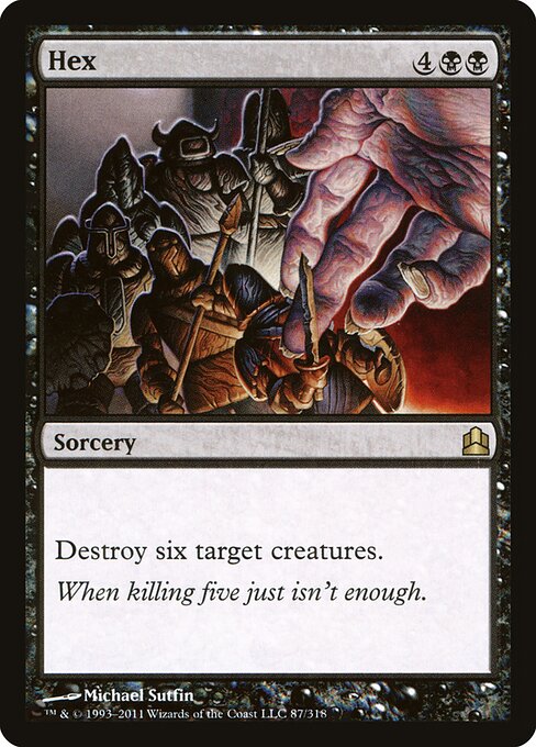 呪詛 (Hex) - Commander 2011 (#87) - Illustrated by Michael Sutfin - Magic: The Gathering Card