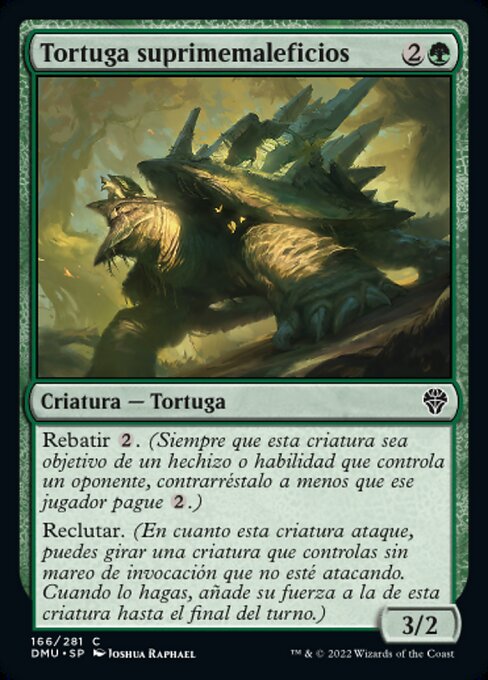 Tortuga suprimemaleficios (Hexbane Tortoise) - Dominaria United (#166) - Illustrated by Joshua Raphael - Magic: The Gathering Card