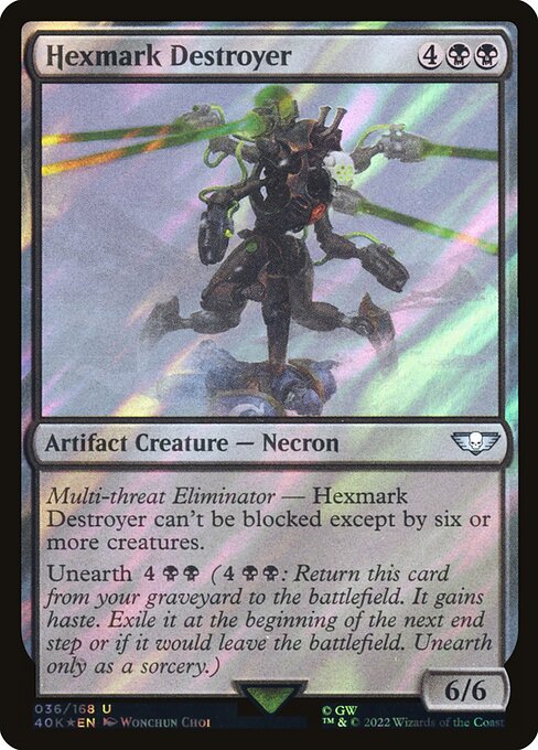 Hexmark Destroyer - Warhammer 40,000 Commander (#36★) - Illustrated by Wonchun Choi - Magic: The Gathering Card