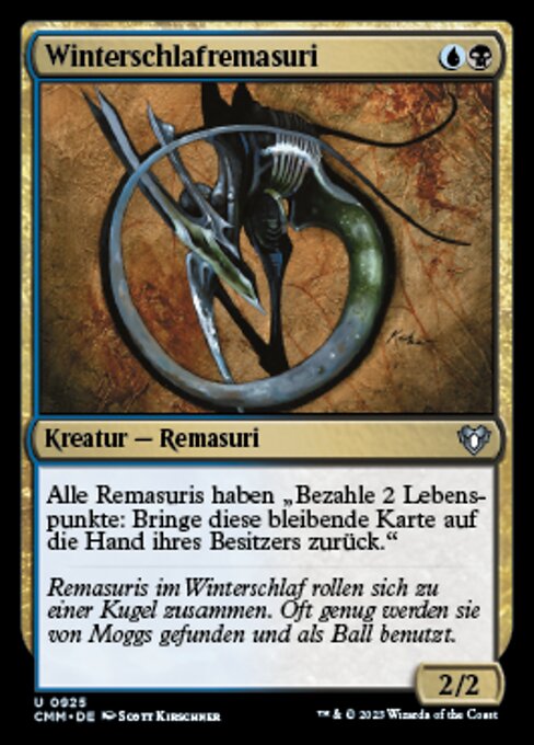 Slivoïde hibernateur (Hibernation Sliver) - Stronghold (#128) - Illustrated by Scott Kirschner - Magic: The Gathering Card