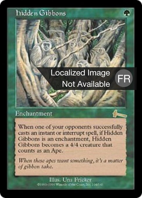 Gibboni Nascosti (Hidden Gibbons) - Urza's Legacy (#104) - Illustrated by Una Fricker - Magic: The Gathering Card