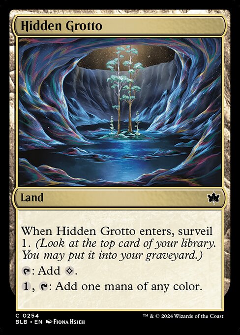 Hidden Grotto - Bloomburrow Magic card