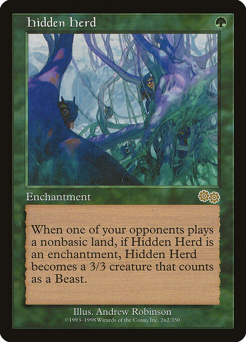 Hidden Herd - Urza's Saga Magic card