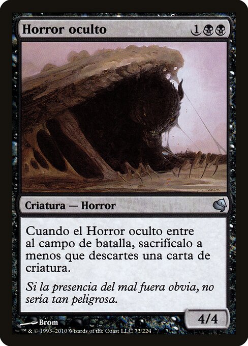 Horror oculto (Hidden Horror) - Salvat 2011 (#73) - Illustrated by Brom - Magic: The Gathering Card