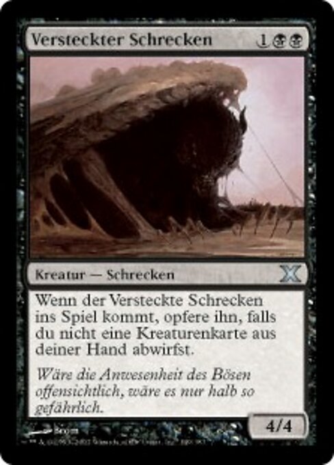 Orrore Nascosto (Hidden Horror) - Tenth Edition (#149) - Illustrated by Brom - Magic: The Gathering Card