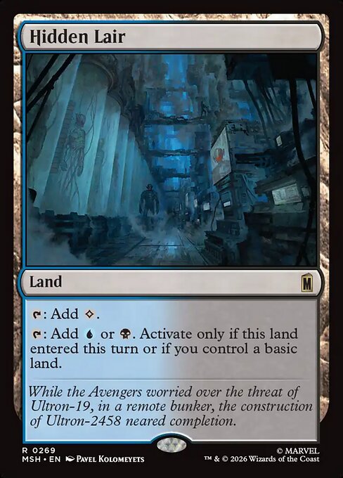 Hidden Lair - Marvel Super Heroes Magic card
