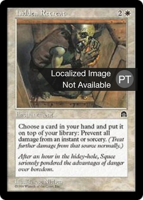 Hidden Retreat - Stronghold (#6) - Illustrated by Terese Nielsen - Magic: The Gathering Card