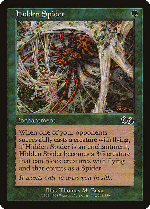 Hidden Spider - Urza's Saga Magic card