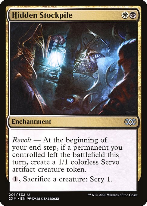 Hidden Stockpile - Double Masters Magic card
