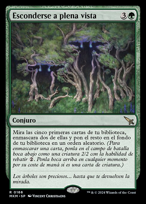 自然な溶け込み (Hide in Plain Sight) - Murders at Karlov Manor (#410) - Illustrated by Vincent Christiaens - Magic: The Gathering Card