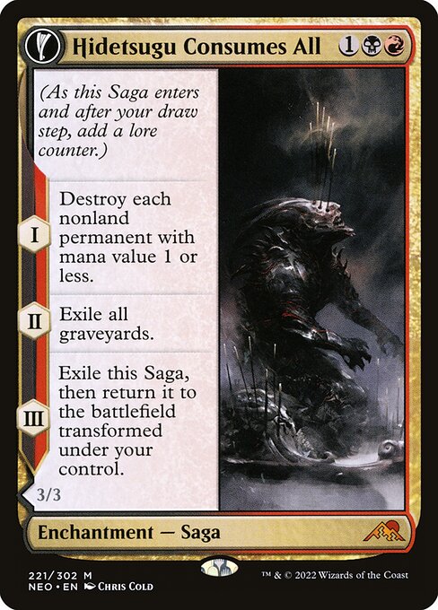 Hidetsugu Consumes All // Vessel of the All-Consuming - Kamigawa: Neon Dynasty Magic card