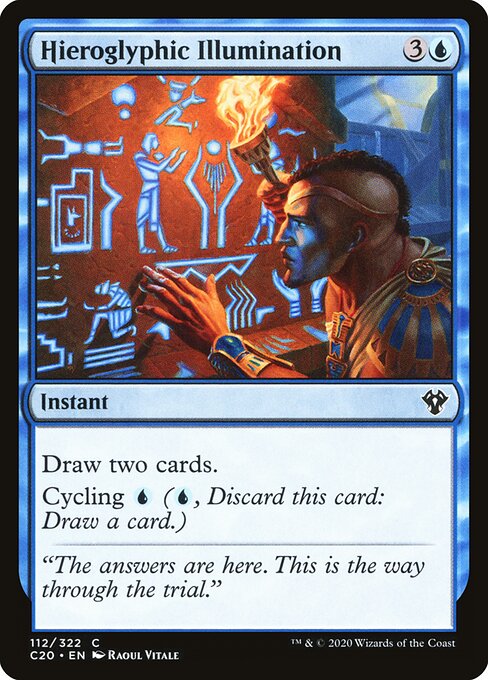 Hieroglyphic Illumination - Commander 2020 Magic card