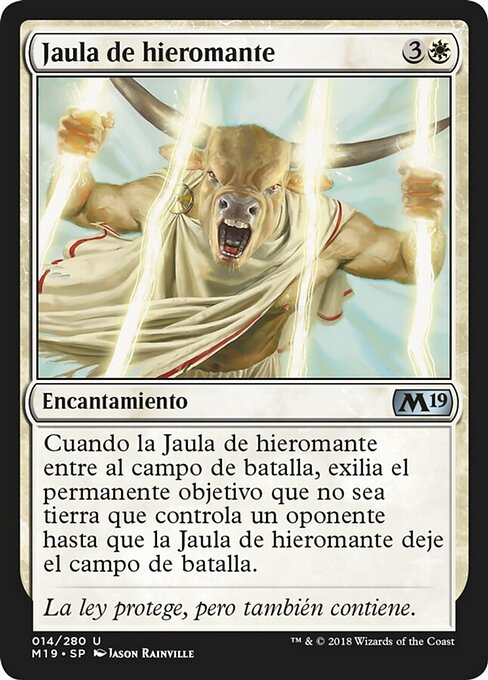Cage du hiéromancien (Hieromancer's Cage) - Core Set 2019 (#14) - Illustrated by Jason Rainville - Magic: The Gathering Card