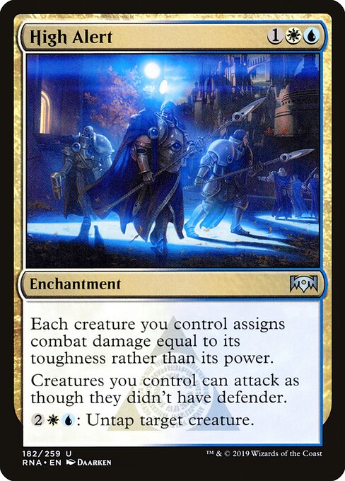 High Alert - Ravnica Allegiance (#182) - Illustrated by Daarken - Magic: The Gathering Card