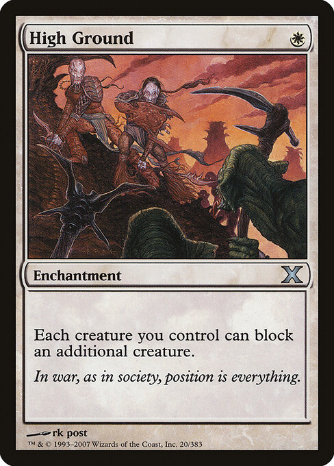 High Ground - Tenth Edition (#20) - Illustrated by rk post - Magic: The Gathering Card