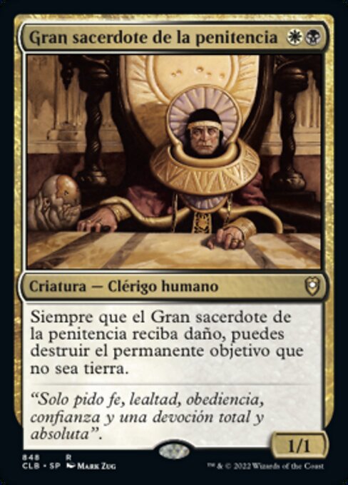 Grand prêtre de la pénitence (High Priest of Penance) - Commander Legends: Battle for Baldur's Gate (#848) - Illustrated by Mark Zug - Magic: The Gathering Card