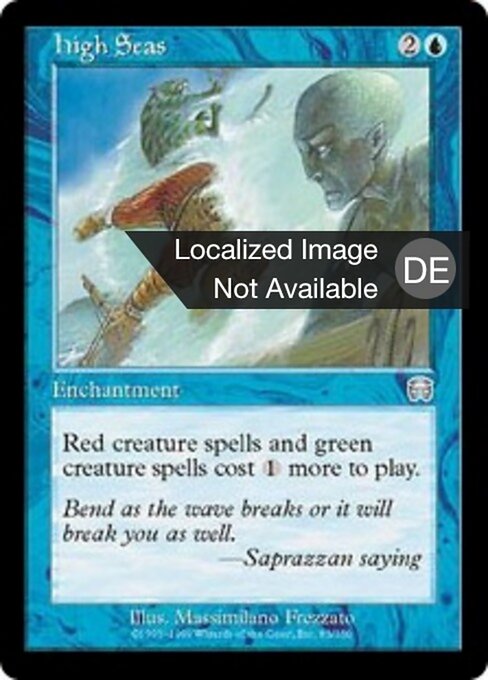 Haute mer (High Seas) - Mercadian Masques (#83) - Illustrated by Massimiliano Frezzato - Magic: The Gathering Card