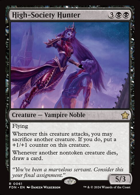 High-Society Hunter - Foundations Magic card