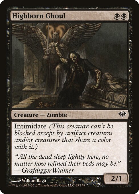 Highborn Ghoul - Dark Ascension Magic card