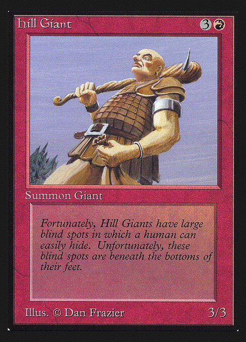 Gigante delle Colline (Hill Giant) - Tenth Edition (#212) - Illustrated by Kev Walker - Magic: The Gathering Card