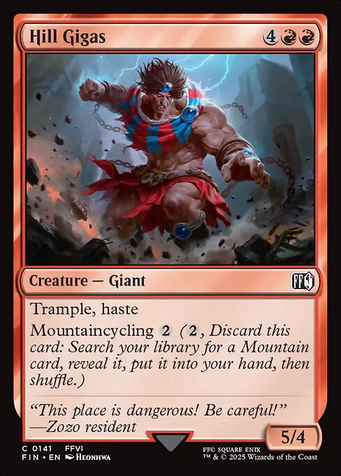 Hill Gigas - Final Fantasy Magic card