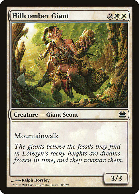 Hillcomber Giant - Modern Masters (#18) - Illustrated by Ralph Horsley - Magic: The Gathering Card