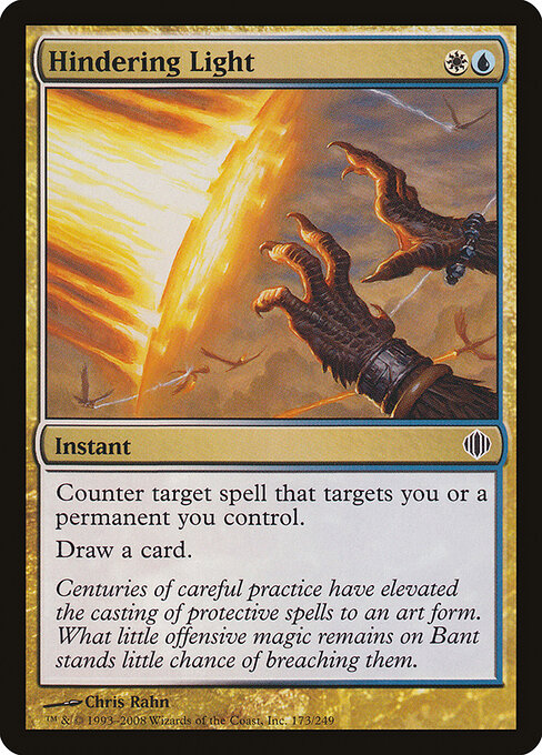 Hindering Light - Shards of Alara Magic card