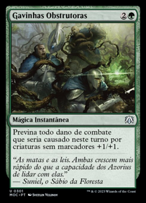 Barrelianes (Hindervines) - March of the Machine Commander (#301) - Illustrated by Svetlin Velinov - Magic: The Gathering Card
