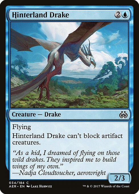 Hinterland Drake - Aether Revolt Magic card