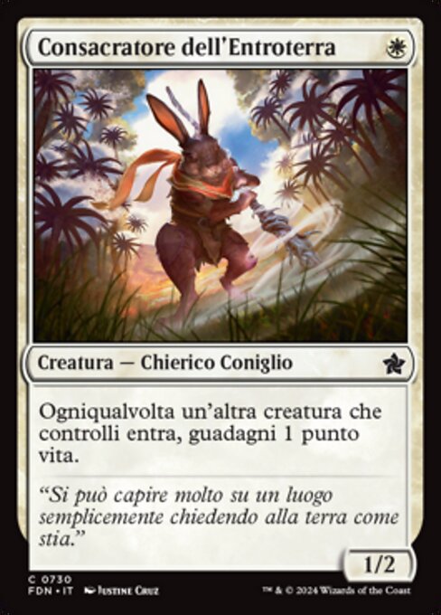 Hinterland-Heiligmacher (Hinterland Sanctifier) - Foundations (#730) - Illustrated by Justine Cruz - Magic: The Gathering Card