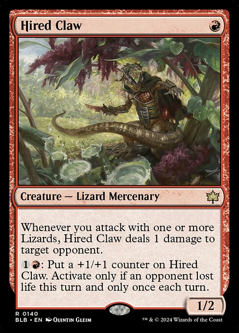 Hired Claw - Bloomburrow Magic card