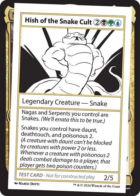 Hish of the Snake Cult - Mystery Booster 2 Magic card