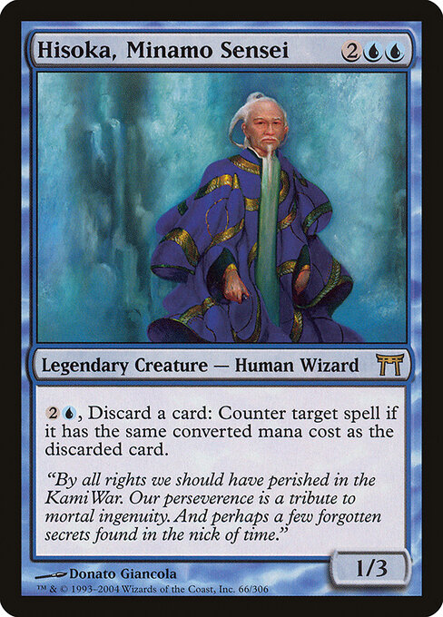 Hisoka, Minamo Sensei - Champions of Kamigawa Magic card