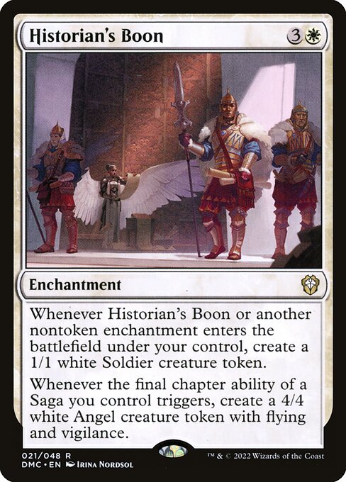 Dádiva do Historiador (Historian's Boon) - Dominaria United Commander (#21) - Illustrated by Irina Nordsol - Magic: The Gathering Card