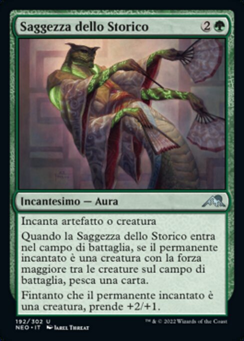Saggezza dello Storico (Historian's Wisdom) - Kamigawa: Neon Dynasty (#192) - Illustrated by Jarel Threat - Magic: The Gathering Card