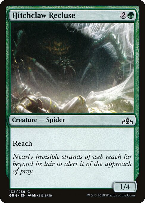 Hitchclaw Recluse - Guilds of Ravnica (#133) - Illustrated by Mike Bierek - Magic: The Gathering Card