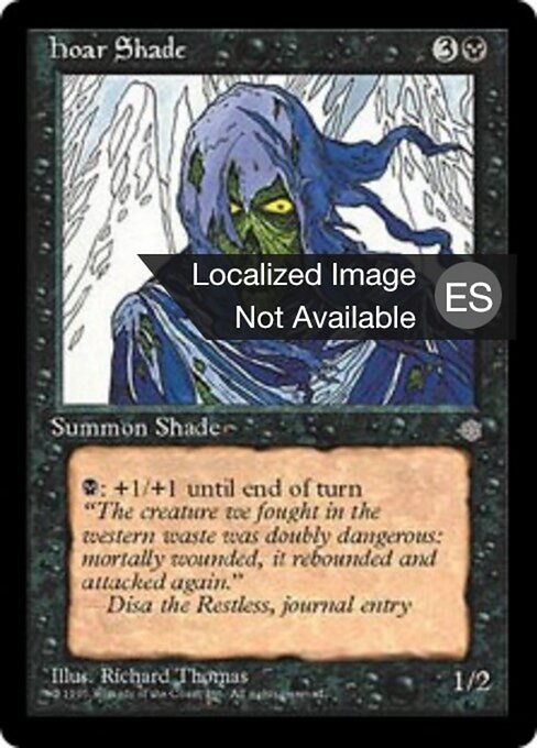 Ombre de givre (Hoar Shade) - Ice Age (#131) - Illustrated by Richard Thomas - Magic: The Gathering Card