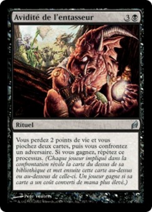Алчность Скряги (Hoarder's Greed) - Lorwyn (#117) - Illustrated by Pete Venters - Magic: The Gathering Card
