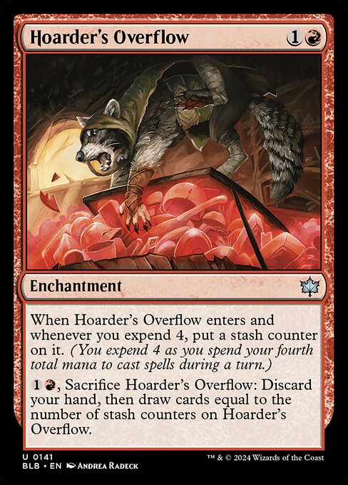 Hoarder's Overflow - Bloomburrow Magic card